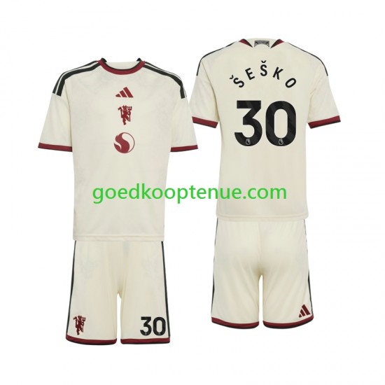 3de Tenue van Manchester United Benjamin Sesko 30 Kind 2-13 jaar 2026-27 Korte Mouw
