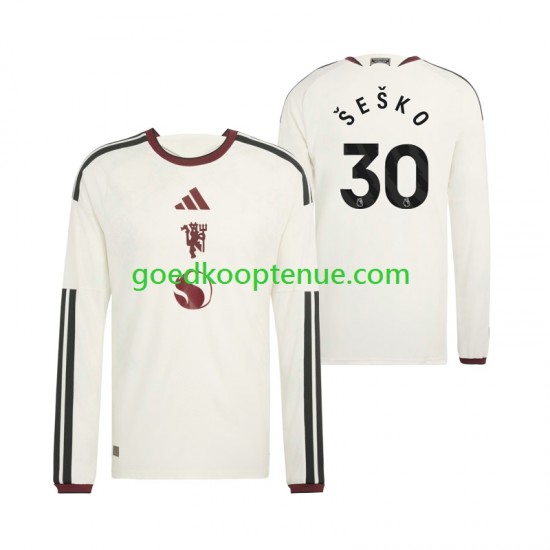 3de Tenue van Manchester United Benjamin Sesko 30 Heren 2026-27 Lange Mouw