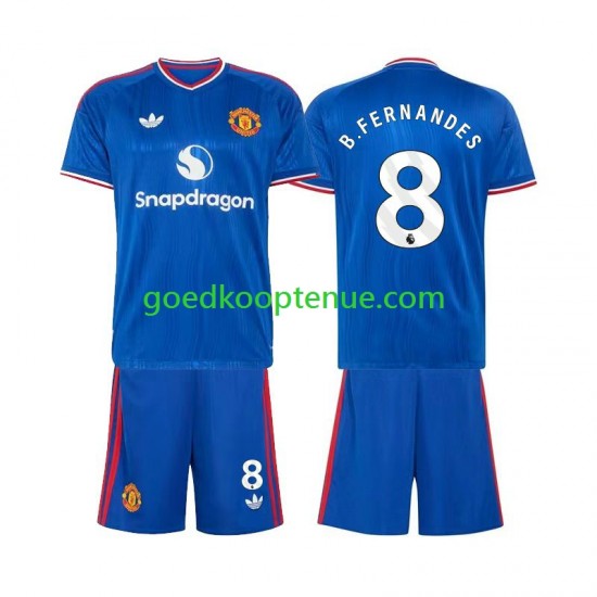 Uit Tenue van Manchester United Bruno Fernandes 8 Kind 2-13 jaar 2026-27 Korte Mouw