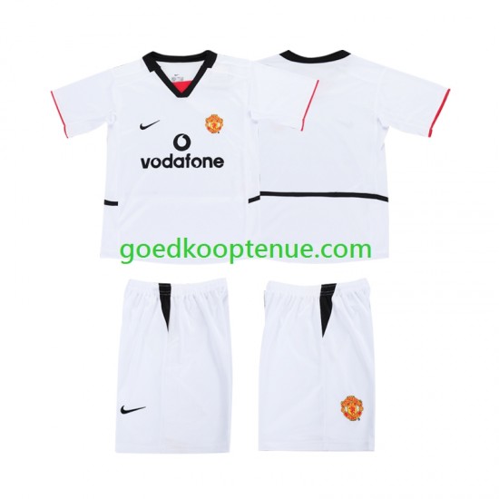 Uit Manchester United Football Shirt 2003 Kind 2-13 jaar 2002 Korte Mouw