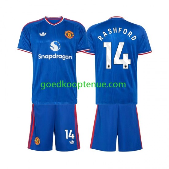 Uit Tenue van Manchester United Marcus Rashford 14 Kind 2-13 jaar 2026-27 Korte Mouw