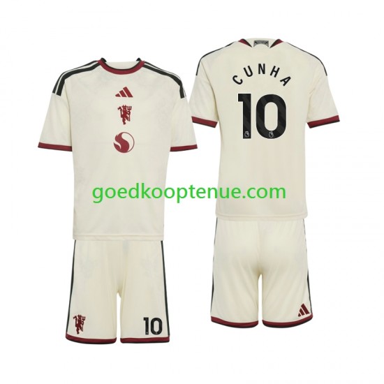 3de Tenue van Manchester United Matheus Cunha 10 Kind 2-13 jaar 2026-27 Korte Mouw