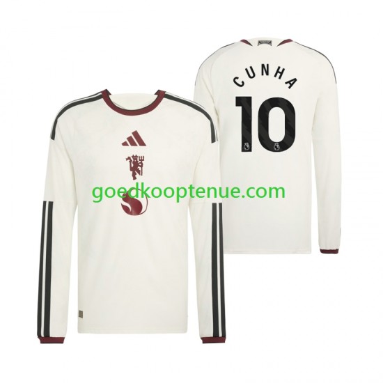 3de Tenue van Manchester United Matheus Cunha 10 Heren 2026-27 Lange Mouw