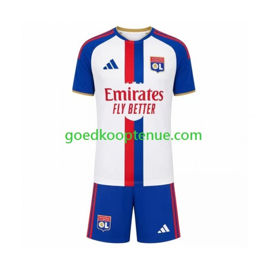 Uit Tenue van Olympique Lyonnais Kind 2-13 jaar 2026-27 Korte Mouw