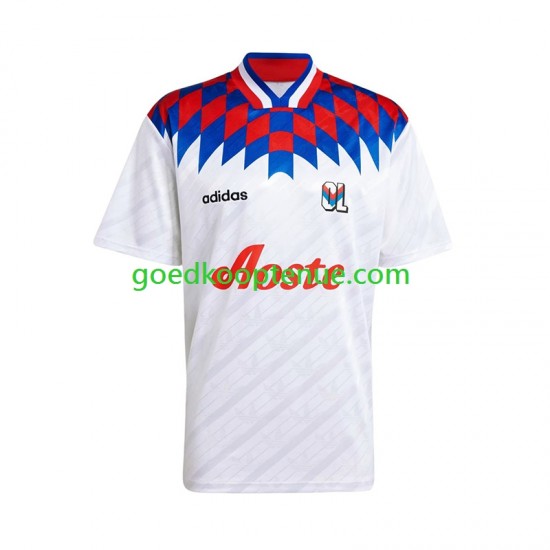Thuis Retro Tenue van Olympique Lyonnais 1995 1996 Heren Korte Mouw