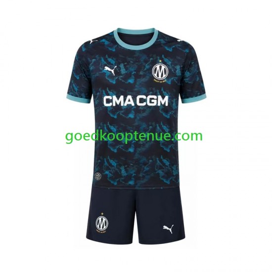 Uit Tenue van Olympique Marseille Kind 2-13 jaar 2026-27 Korte Mouw