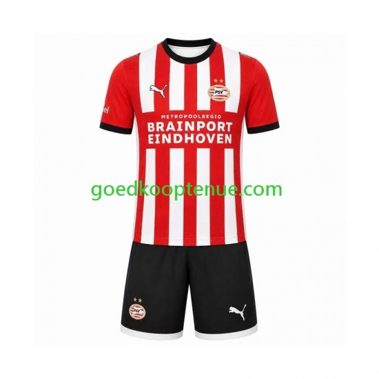 Thuis Tenue van PSV Eindhoven Kind 2-13 jaar 2026-27 Korte Mouw