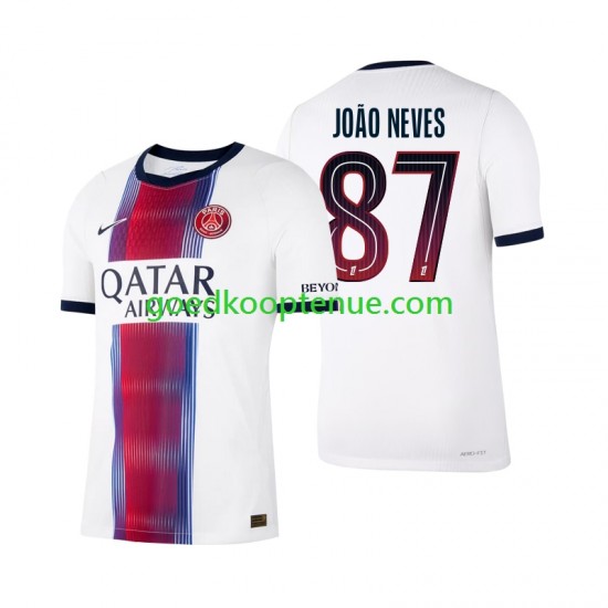 Uit Tenue van Paris Saint-Germain Joao Neves 87 Heren 2026-27 Korte Mouw