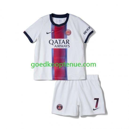Uit Tenue van Paris Saint-Germain Kylian Mbappe 7 Kind 2-13 jaar 2026-27 Korte Mouw