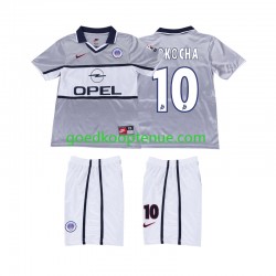 Uit Retro Tenue van Paris Saint-Germain OKOCHA 10 2000 2001 Kind 2-13 jaar Korte Mouw