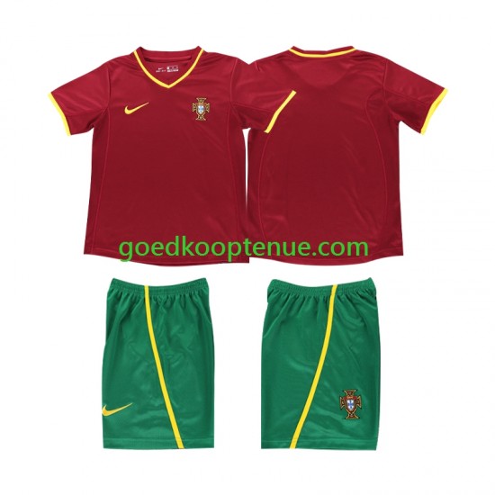 Thuis Retro Tenue van Portugal Kind 2-13 jaar 2002 Korte Mouw