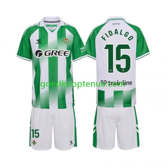 Thuis Tenue van Real Betis Fidalgo 15 Kind 2-13 jaar 2026-27 Korte Mouw