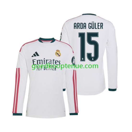 Thuis Tenue van Real Madrid Arda Guler 15 Heren 2026-27 Lange Mouw