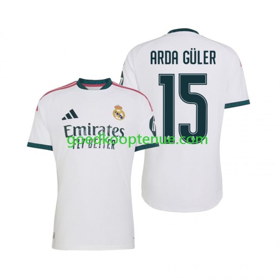 Thuis Tenue van Real Madrid Arda Guler 15 Heren 2026-27 Korte Mouw
