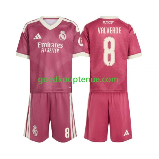 3de Tenue van Real Madrid Federico Valverde 8 Kind 2-13 jaar 2026-27 Korte Mouw