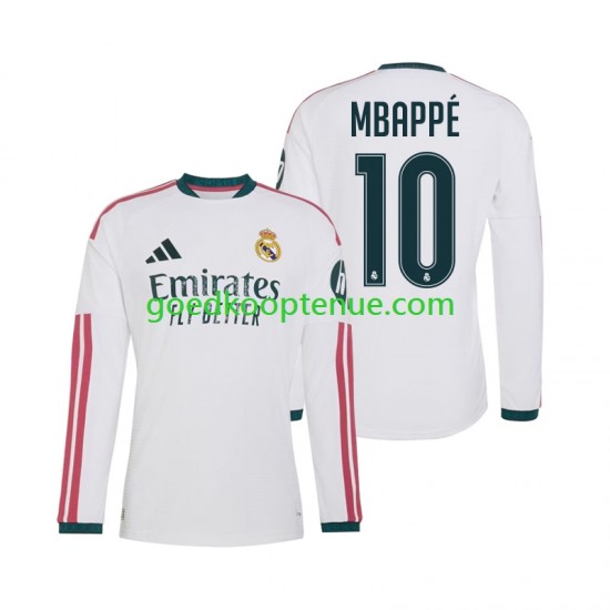 Thuis Tenue van Real Madrid Kylian Mbappe 10 Heren 2026-27 Lange Mouw