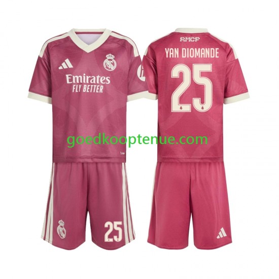 3de Tenue van Real Madrid Yan Diomande 25 Kind 2-13 jaar 2026-27 Korte Mouw