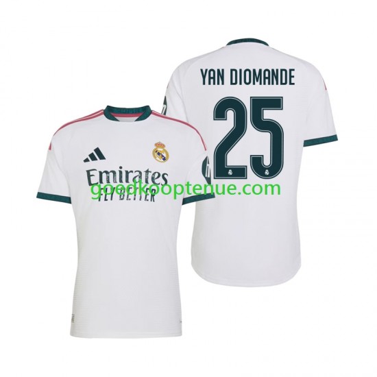 Thuis Tenue van Real Madrid Yan Diomande 25 Heren 2026-27 Korte Mouw
