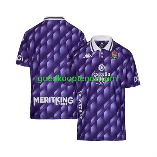 Thuis Retro Tenue van Real Valladolid Heren 2025-26 Korte Mouw