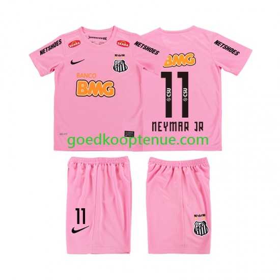 4de Retro Tenue van Santos Neymar JR 11 2012 2013 Kind 2-13 jaar Korte Mouw
