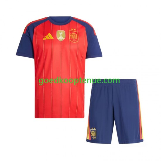 Thuis Tenue van Spanje 2-star Kind 2-13 jaar 2026-27 Korte Mouw