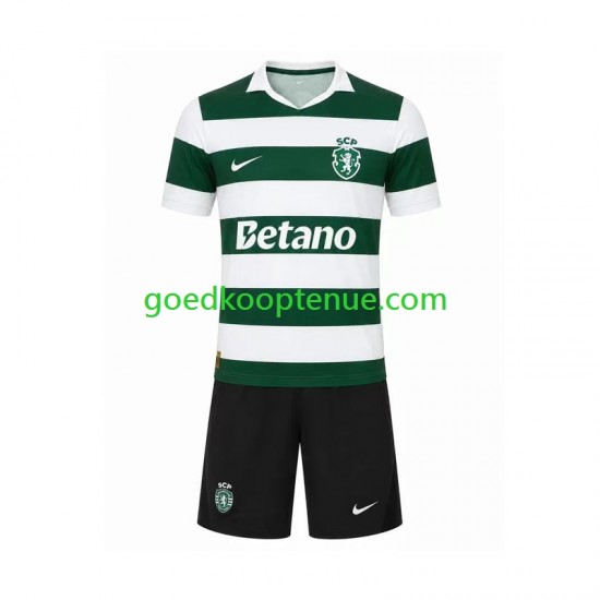 Thuis Tenue van Sporting CP Kind 2-13 jaar 2026-27 Korte Mouw