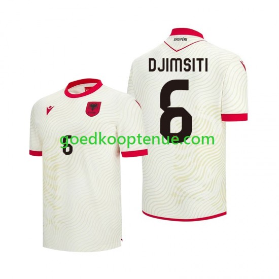 Uit Tenue van Albanië Berat Djimsiti 6 Heren WK 2026 Korte Mouw