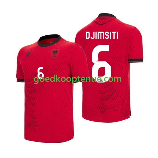 Thuis Tenue van Albanië Berat Djimsiti 6 Heren WK 2026 Korte Mouw