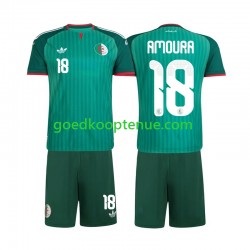 Uit Tenue van Algerije Mohamed Amoura 18 Kind 2-13 jaar 2026 Korte Mouw
