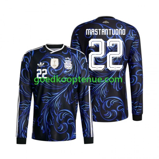 Uit Tenue van Argentinië Franco Mastantuono 22 Heren WK 2026 Lange Mouw