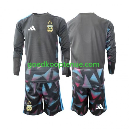 Thuis Tenue van Argentinië Keepersshirt Kind 2-13 jaar WK 2026 Lange Mouw