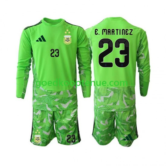 3de Tenue van Argentinië Keepersshirt Emiliano Martinez 23 Kind 2-13 jaar WK 2026 Lange Mouw