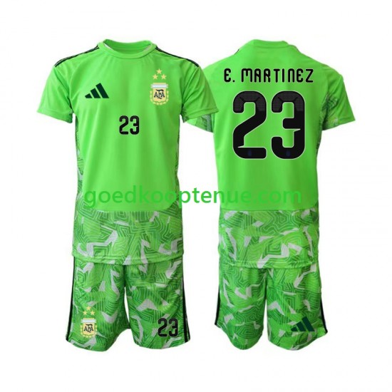 3de Tenue van Argentinië Keepersshirt Emiliano Martinez 23 Kind 2-13 jaar WK 2026 Korte Mouw