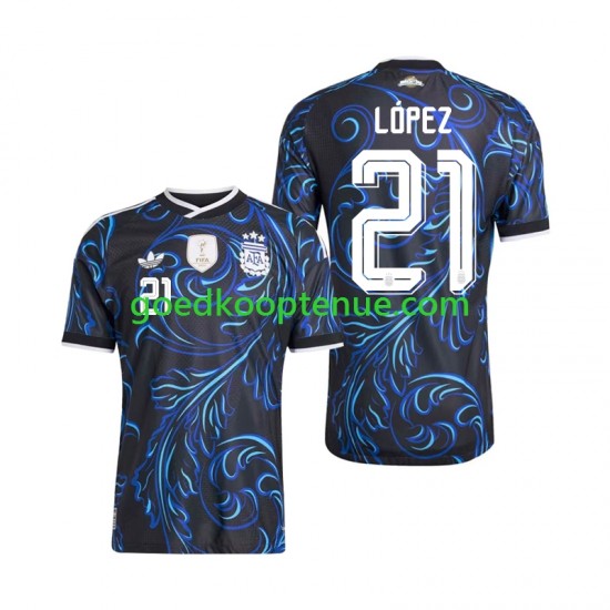 Uit Tenue van Argentinië Jose Manuel Lopez 21 Heren WK 2026 Korte Mouw