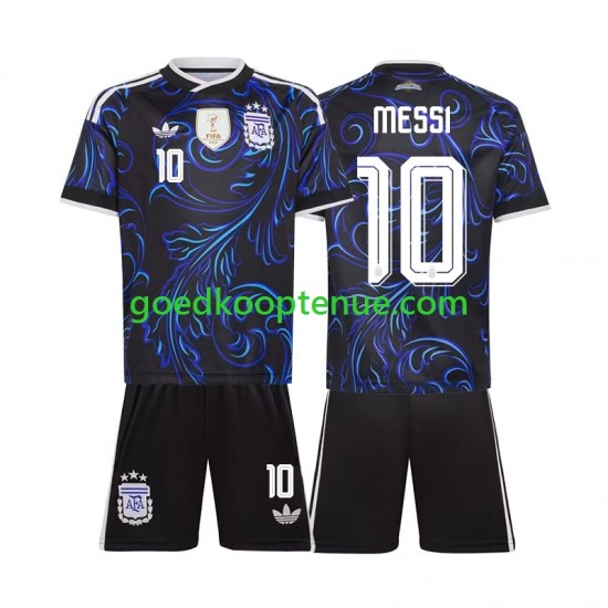 Uit Tenue van Argentinië Lionel Messi 10 Kind 2-13 jaar WK 2026 Korte Mouw