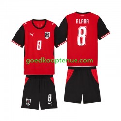 Thuis Tenue van Oostenrijk David Alaba 8 Kind 2-13 jaar WK 2026 Korte Mouw
