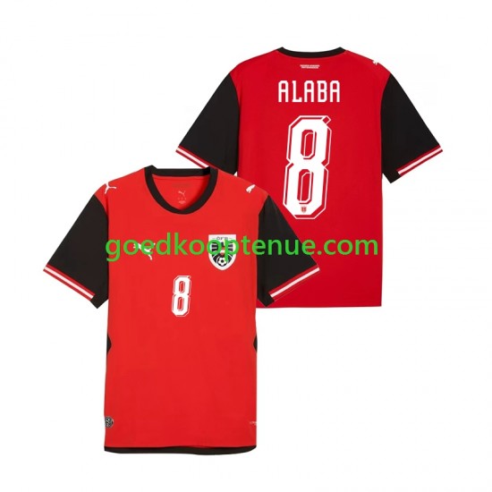 Thuis Tenue van Oostenrijk David Alaba 8 Heren WK 2026 Korte Mouw