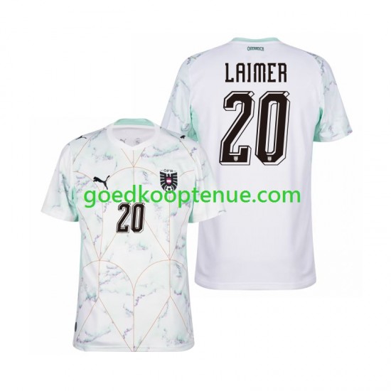 Uit Tenue van Oostenrijk Konrad Laimer 20 Heren WK 2026 Korte Mouw