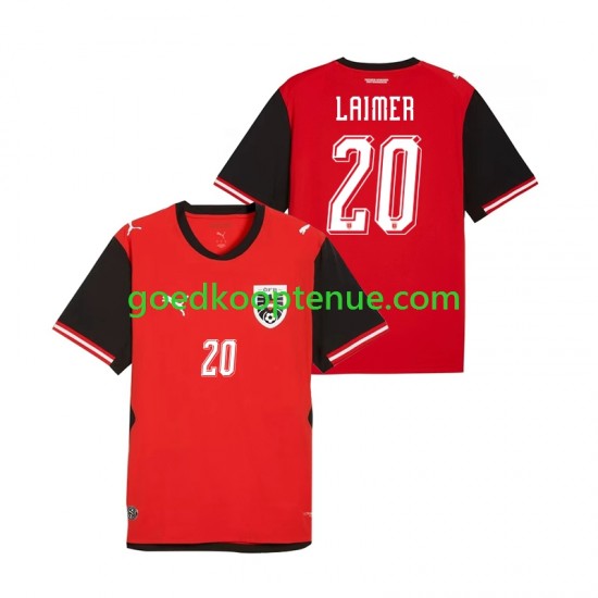 Thuis Tenue van Oostenrijk Konrad Laimer 20 Heren WK 2026 Korte Mouw