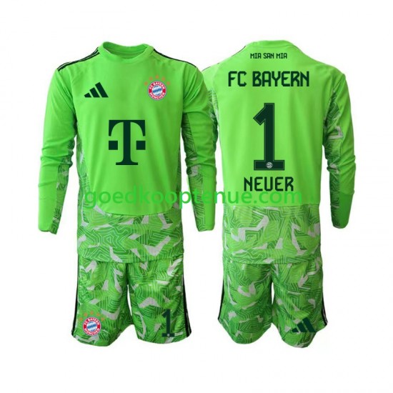 Thuis Tenue van FC Bayern München Keepersshirt Manuel Neuer 1 Kind 2-13 jaar 2026-27 Lange Mouw