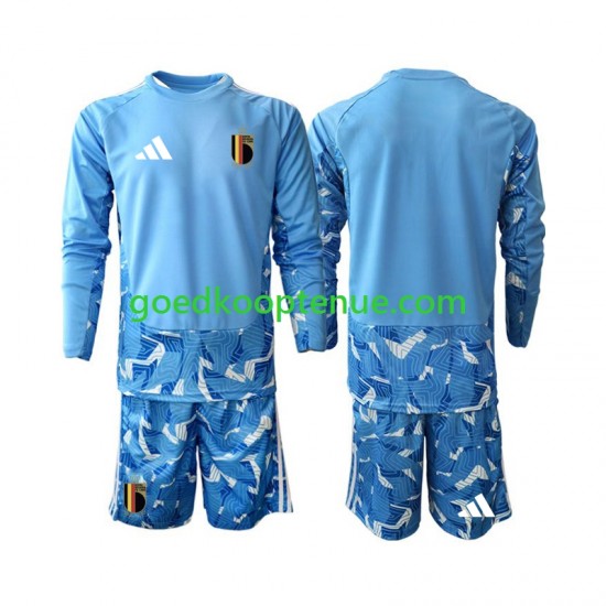 Thuis Tenue van België Keepersshirt Kind 2-13 jaar WK 2026 Lange Mouw