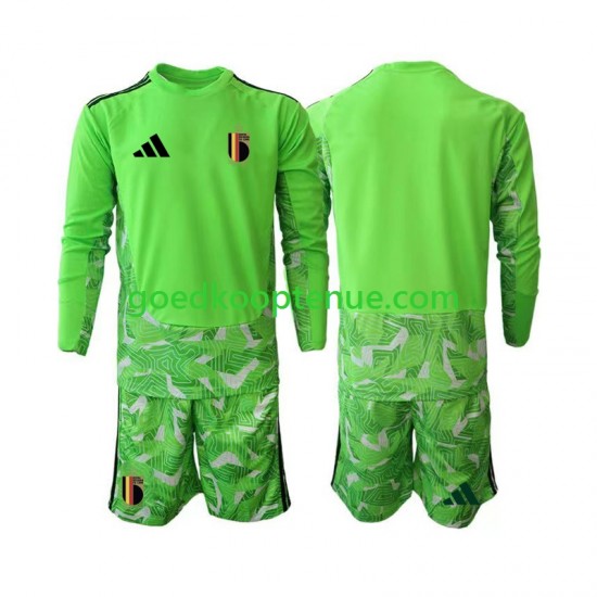 3de Tenue van België Keepersshirt Kind 2-13 jaar WK 2026 Lange Mouw