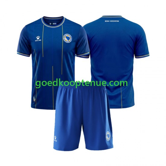 Thuis Tenue van Bosnië-Herzegovina Kind 2-13 jaar WK 2026 Korte Mouw