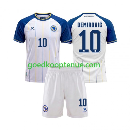 Uit Tenue van Bosnië-Herzegovina Ermedin Demirovic 10 Kind 2-13 jaar WK 2026 Korte Mouw