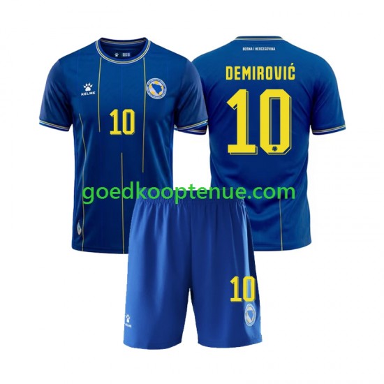 Thuis Tenue van Bosnië-Herzegovina Ermedin Demirovic 10 Kind 2-13 jaar WK 2026 Korte Mouw