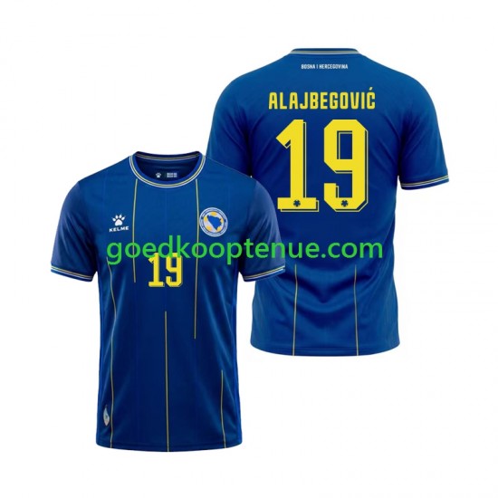 Thuis Tenue van Bosnië-Herzegovina Kerim Alajbegovic 19 Heren WK 2026 Korte Mouw