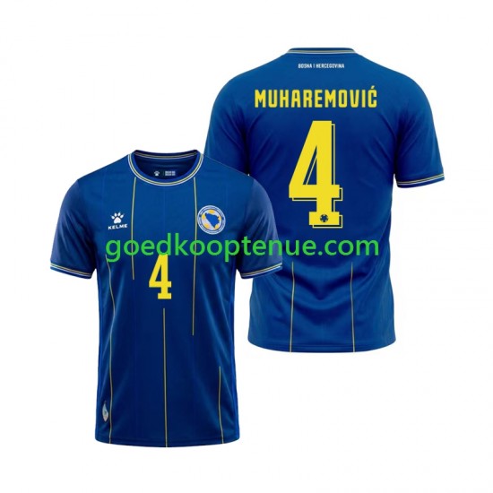 Thuis Tenue van Bosnië-Herzegovina Tarik Muharemovic 4 Heren WK 2026 Korte Mouw