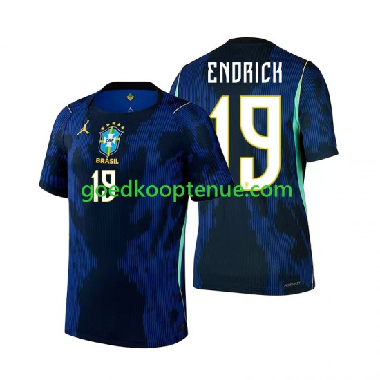 Uit Tenue van Brazilië Endrick 19 Heren WK 2026 Korte Mouw