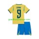 Thuis Tenue van Brazilië Matheus Cunha 9 Chidlren WK 2026 Korte Mouw