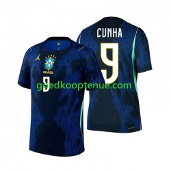 Uit Tenue van Brazilië Matheus Cunha 9 Heren WK 2026 Korte Mouw